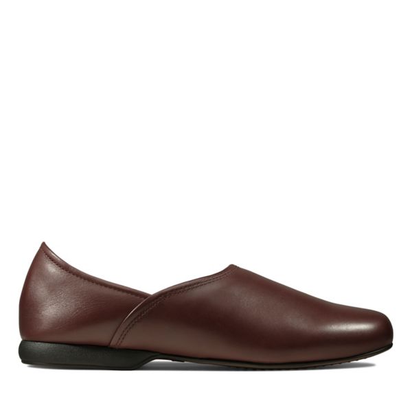 Clarks Mens Harston Elite Slippers Burgundy | CA-7428905